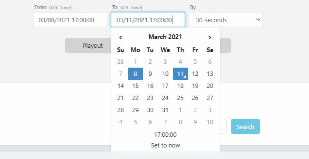 Screenshot: Time Picker